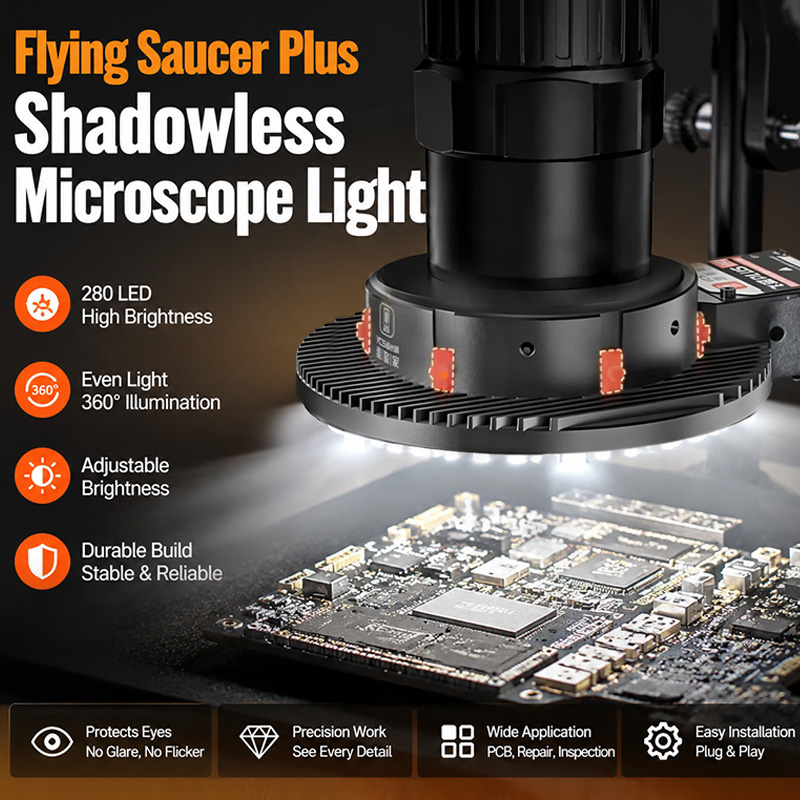 Electronics Repair Plus - Lampa Mikroskopowa YCS Flying Saucer Plus