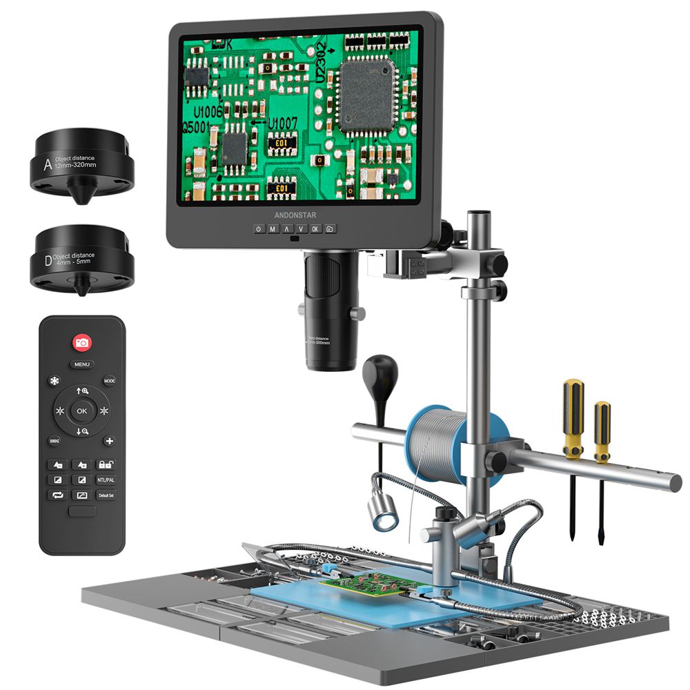 Electronics Repair Plus - Andonstar AD249SM-Plus Trinokularny Mikroskop Cyfrowy UHD