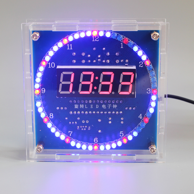 Electronics Repair School - Zestaw DIY Obrotowy LED Elektroniczny Zegar