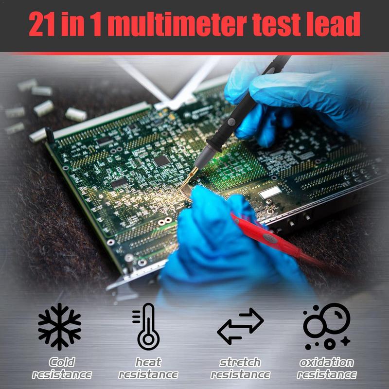 Electronics Repair School - Zestaw przewodów pomiarowych 21 w 1