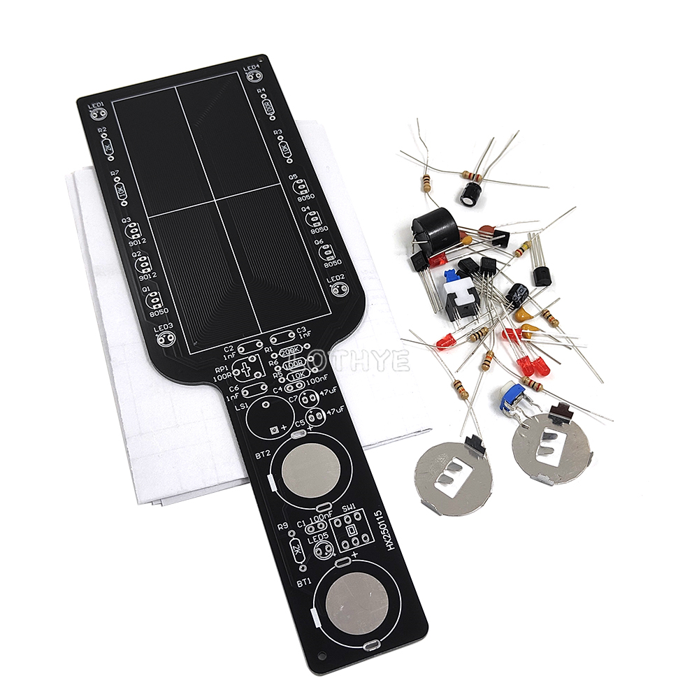 Electronics Repair School - Mini Ręczny Prosty Wykrywacz Metali Zestaw