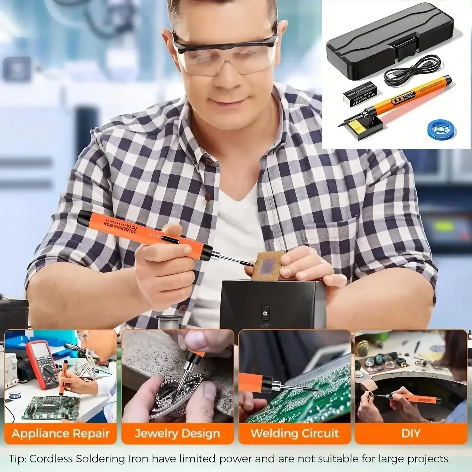 Mini lutownica USB, przenośna, – Electronics Repair Technician recenzja i cena